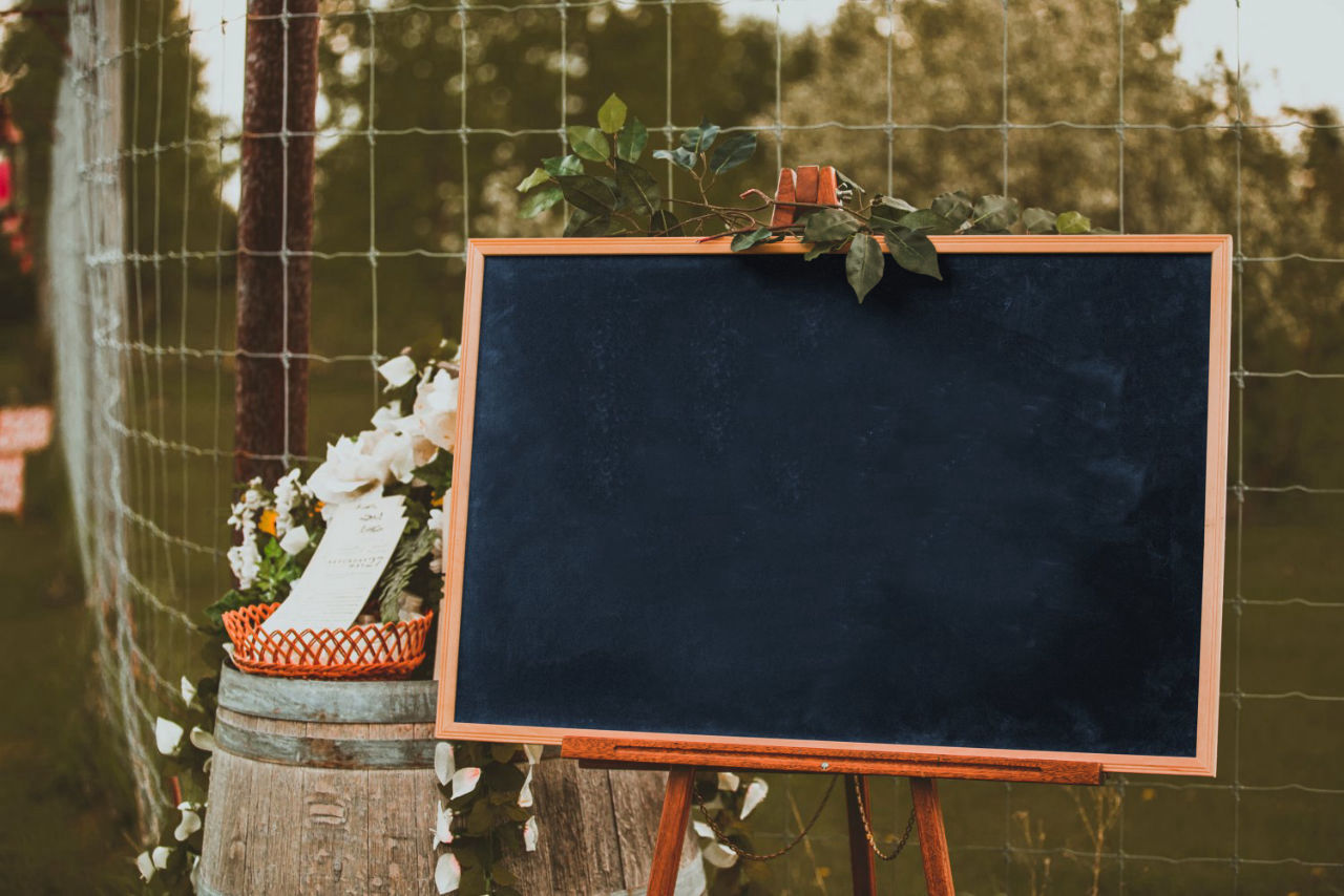 Large chalkboard mockup MockupsJar