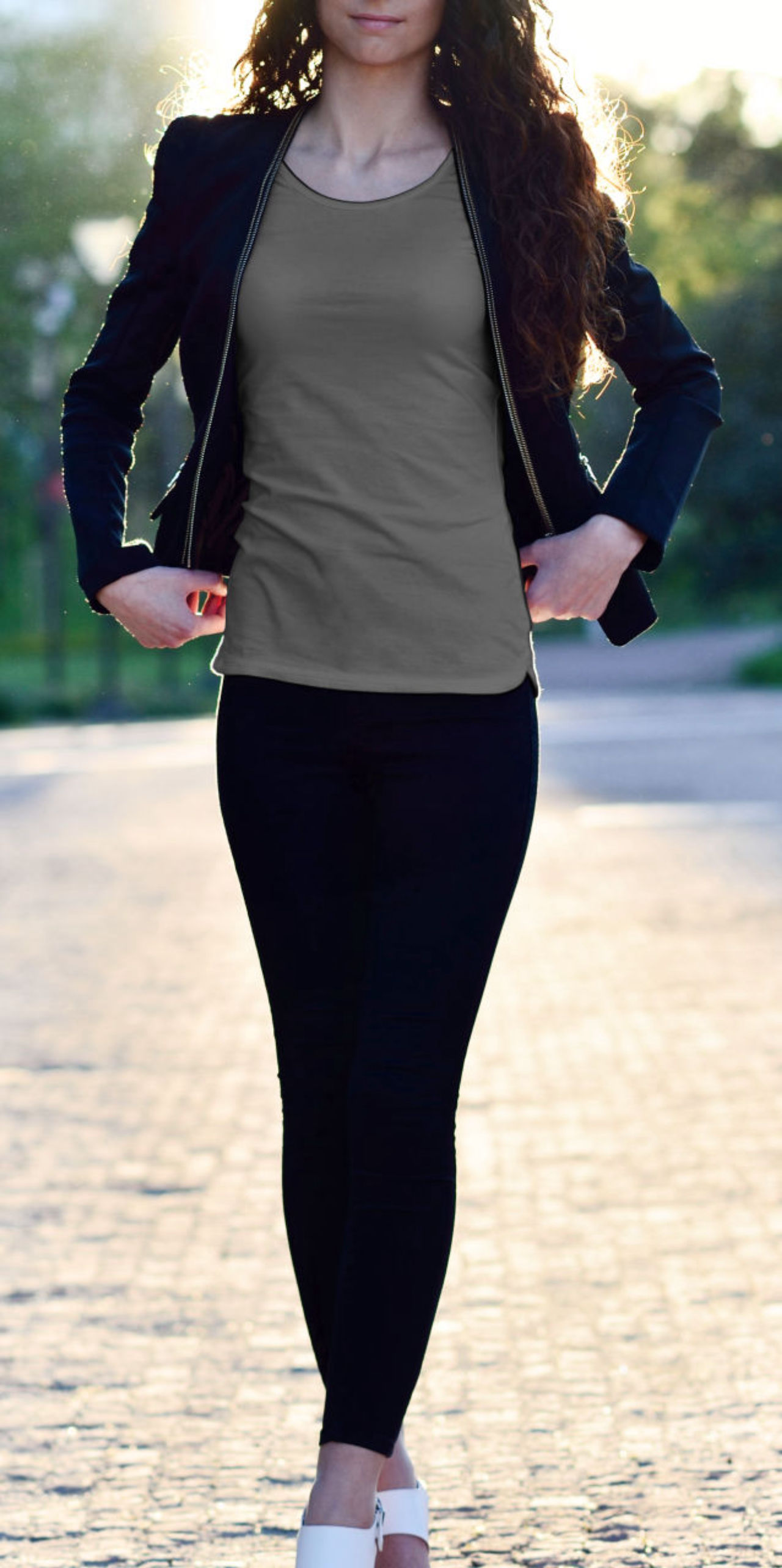 Download Tshirt Mock Up Design gray mockup | MockupsJar
